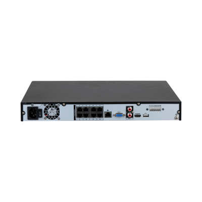 Grabador NVR Dahua® 8CH 8PoE hasta 2HDD de 16TB SMDPlus IVS - DHI-NVR4208-8P-EI