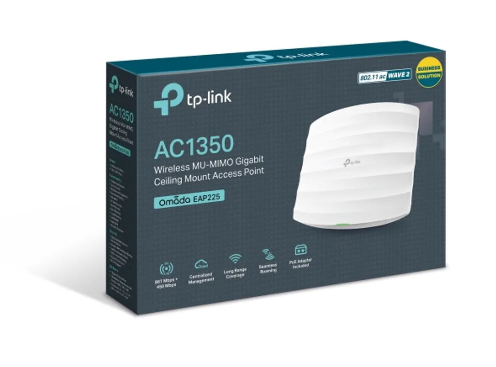 Punto de Acceso Inalámbrico Tp-Link Montaje en Techo MU-MIMO Gigabit AC1350 - EAP225