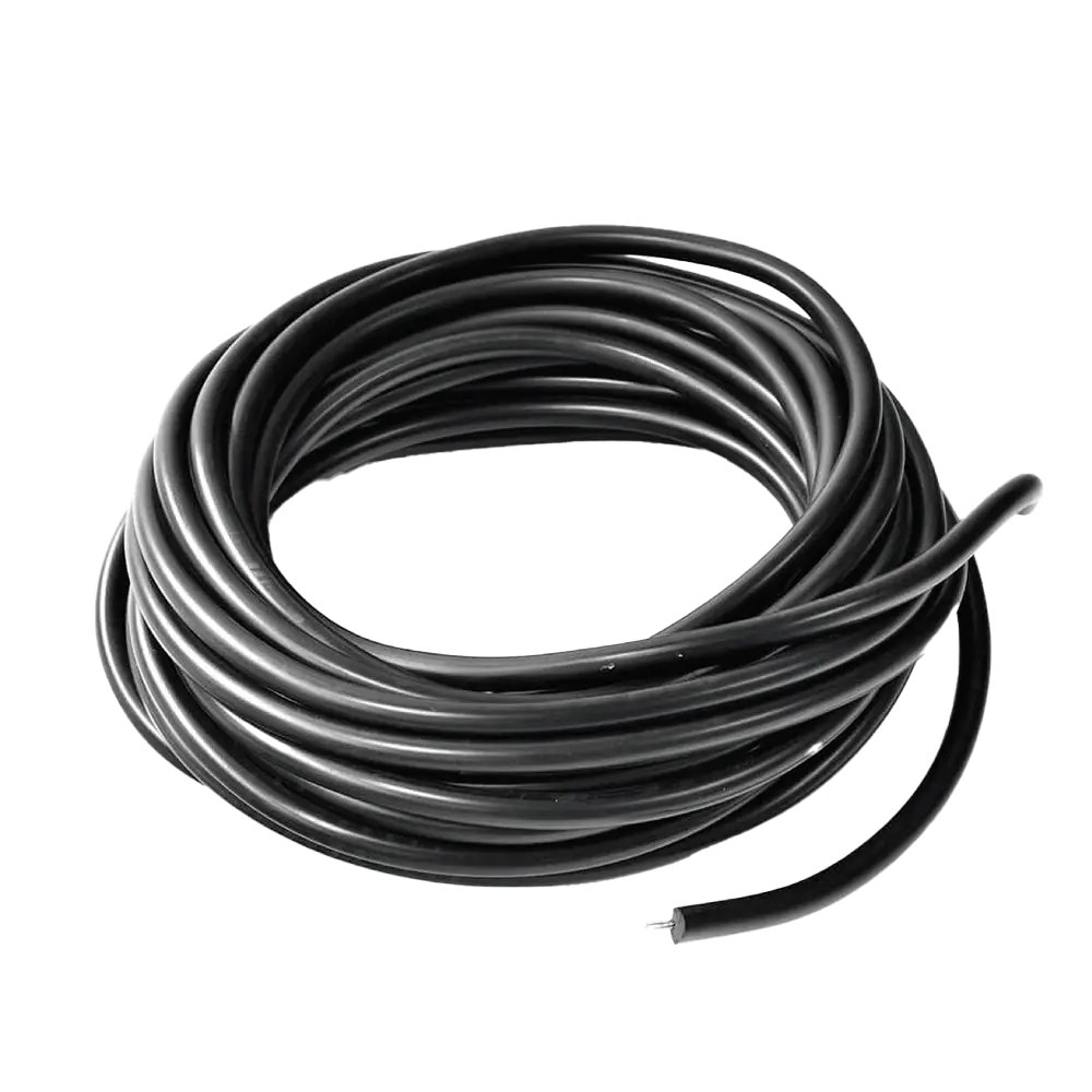 Cable Bujía Hagroy 50 Metros 100% Cobre Negro para Conexión Alto Voltaje - HG-B1R50