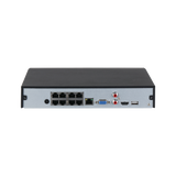 Grabador NVR Dahua® 8CH 8POE WizSense - DHI-NVR4108HS-8P-EI