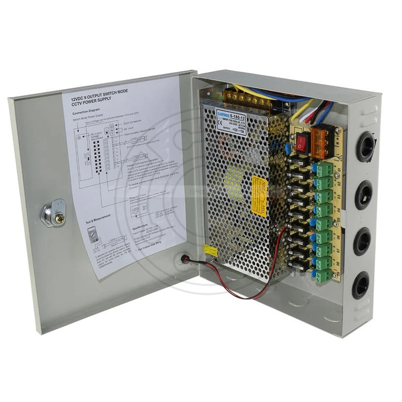 Fuente Poder Centralizada con Gabinete 9/18 Canales
