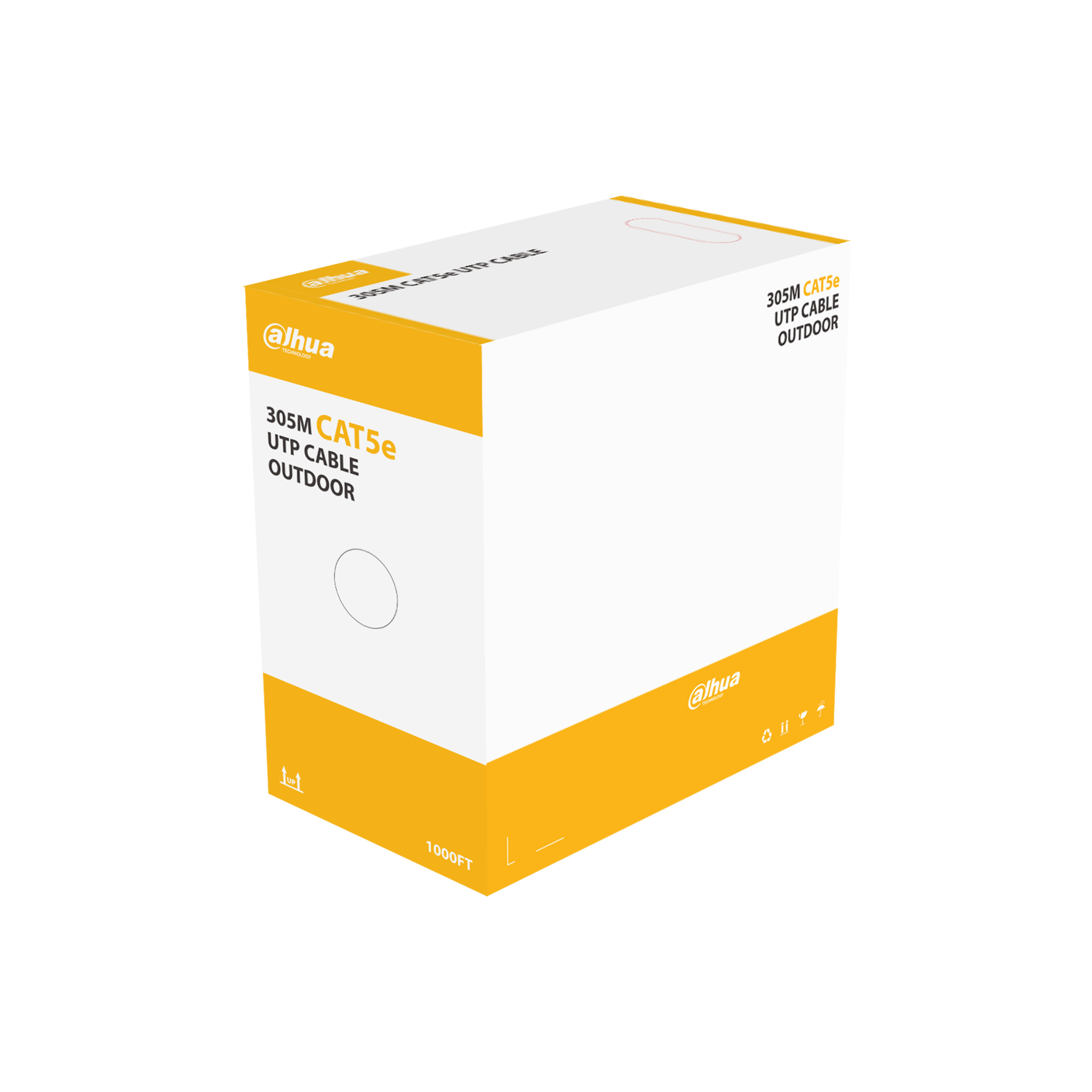 Cable UTP Cat5e Dahua® Exterior 305m 100% Cobre Negro - DH-PFM920-5EU