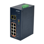 Switch Industrial Administrable Planet 8-1000-PoE+ 2-SFP 240W Riel-DIN 48/54VDC - IGS-1020PTF