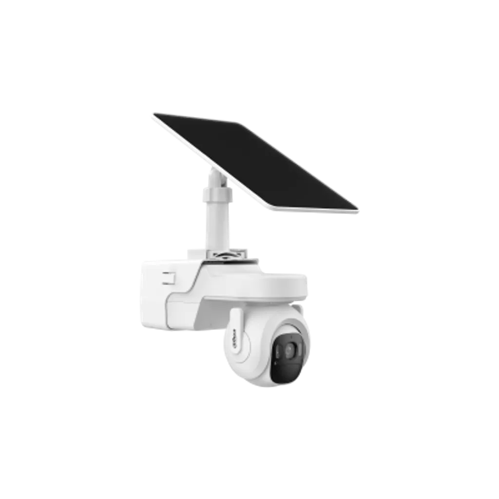 Cámara PT Solar Dahua® 4MP 3.6mm 4G Panel Solar Apollo AOV Audio Mic Detección