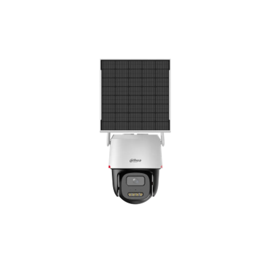 Cámara PT Solar Dahua® 3MP 3.6mm 4G WizColor AOV Panel Solar Audio Mic Detección IP66