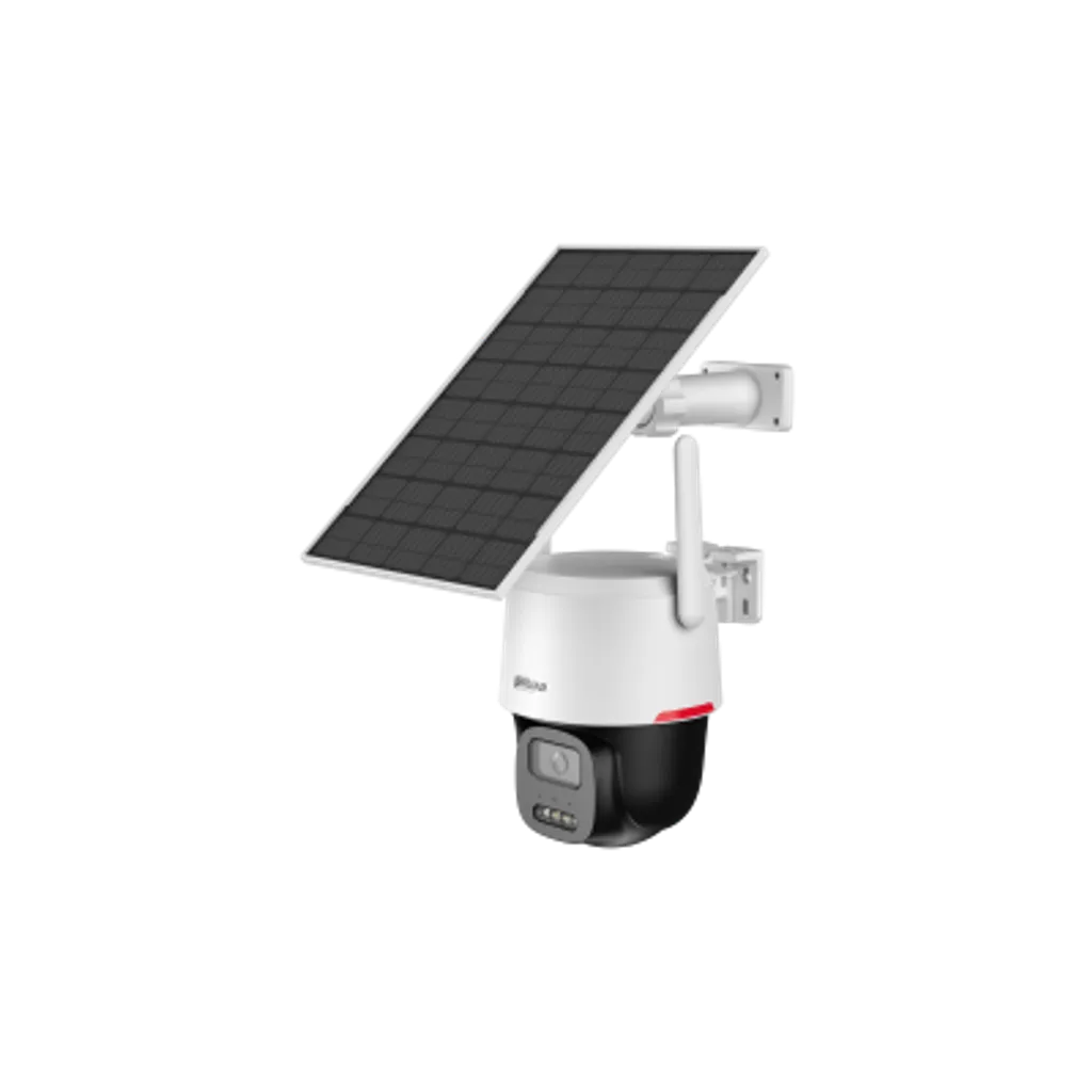 Cámara PT Solar Dahua® 3MP 3.6mm 4G WizColor AOV Panel Solar Audio Mic Detección IP66