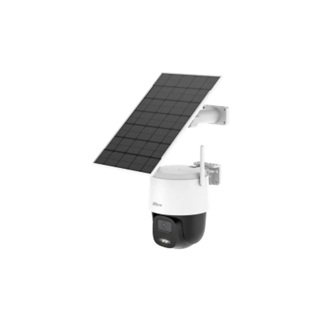 Cámara Wifi PT Dahua® 3MP 3.6mm Panel Solar Apollo AOV IP66 Mic Alarma Detección - DH-BP3E