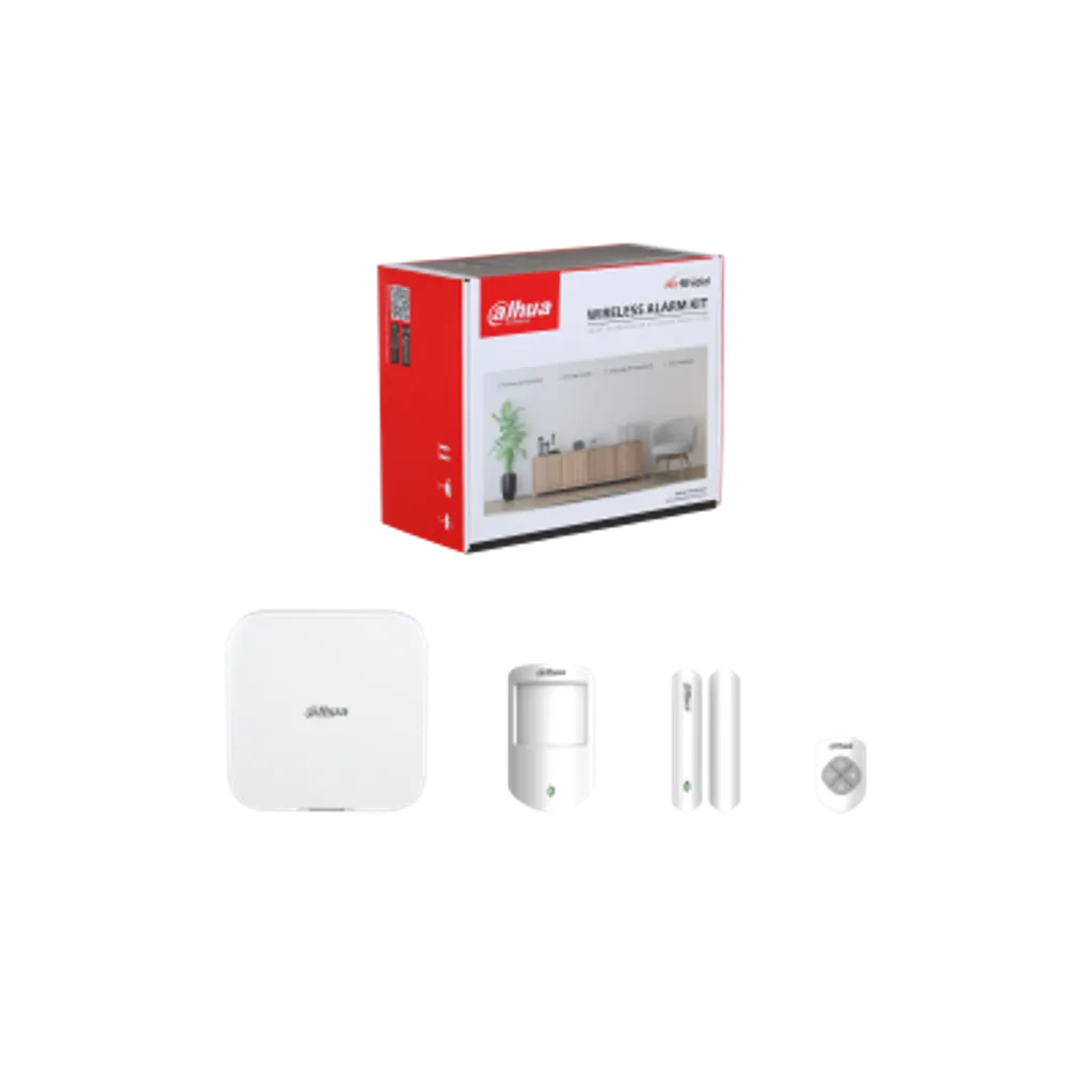 Kit Alarma Inalámbrica Dahua® Red/Wifi/4G Central 150 Zonas