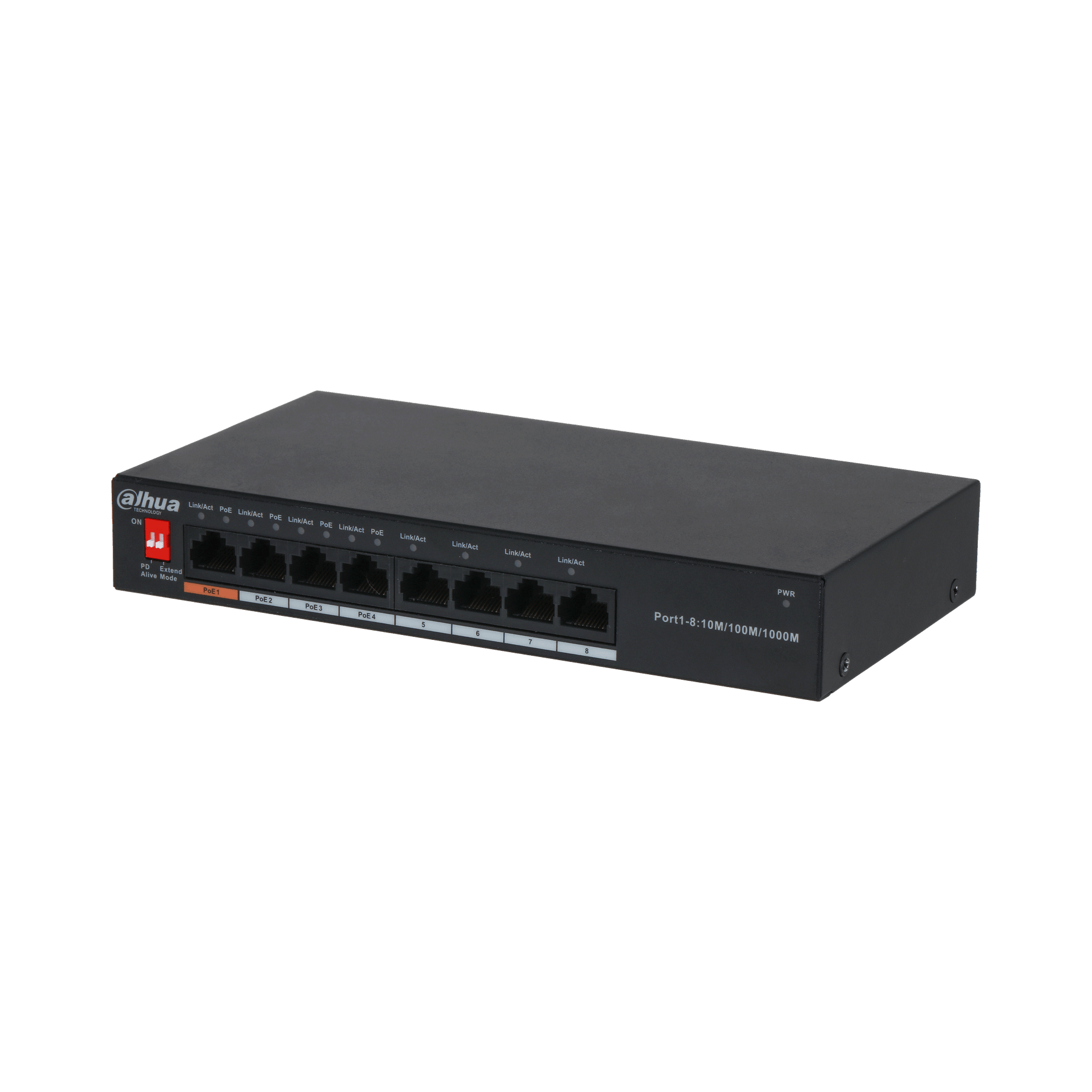 Switch Dahua® 8 Puertos 4 Poe Gigalan - DH-PFS3008-8GT-60