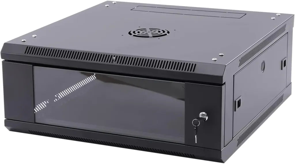 Gabinete Rack 4U Global Link 19" Puerta de Vidrio 530X400X210 - GL-R4U-5404A