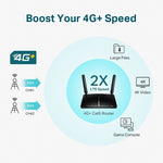 Router 4G LTE WiFi Tp-Link AC1200 Doble banda 1 WAN/LAN 10/100/1000Mbps 3 LAN 10/100/1000Mbps - Archer MR600