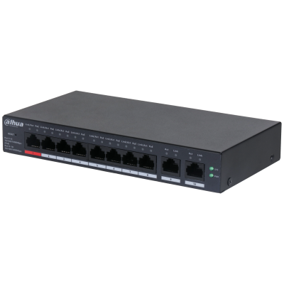 Switch Dahua® Administrable 8 Puertos PoE Giga - DH-CS4010-8GT-110