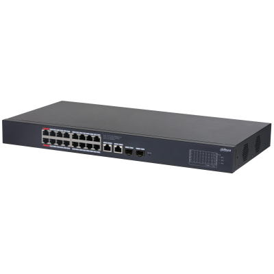 Switch Dahua® Administrable Gigabit 16 Puertos PoE - DH-CS4220-16GT-240
