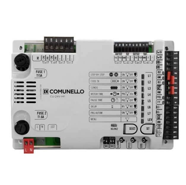 Central Electrónica Comunello para Sistema 1 o 2 Motores - CU-24V-HP