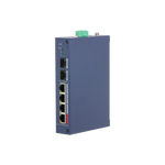 Switch Industrial Administrable Dahua® 4 Puertos Poe 10/100 2 SFP 1000Mbps IP30 - DH-CHS4206-4ET-90