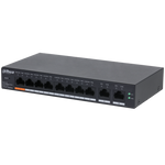 Switch Dahua® Administrable 8 Puertos PoE 10/100 Mbps 2 puertos Uplink 10/100/1000 60W - DH-CS4010-8ET-60
