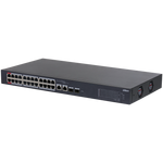 Switch Dahua® Administrable 24 Puertos PoE 10/100Mbps 2 Uplink 2 SFP 375W