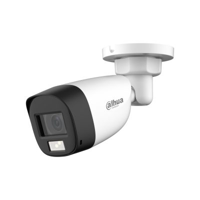 Cámara Bullet HDCVI Dahua® 2MP 2.8mm Smart Dual Light IR20 IP67 Mic - DH-HAC-HFW1200CLN-IL-A-S6