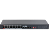 Switch Dahua® No Administrable 26 Puertos 24PoE 24P 10/100 2P 10/100/1000 2P SFP - DH-S3226-24ET-240