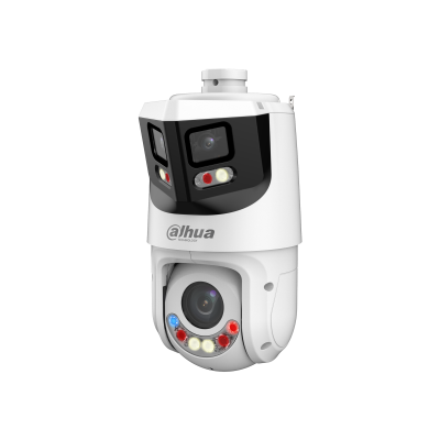 Cámara IP Dahua®  Lente PTZ 4MP IR100 25X Lente Panorámico 8MP IVS - DH-SDT4E425-8P-GB-APV1-0280-S2