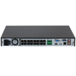 Grabador NVR Dahua® 16CH 16 PoE 2HDD 20TB C/u. SMD Plus. Audio. Alarma - DHI-NVR4216-16P-4KS3