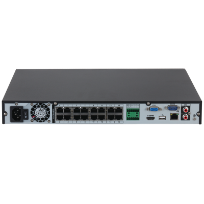 Grabador NVR Dahua® 16CH 16 PoE 2HDD 20TB C/u. SMD Plus. Audio. Alarma - DHI-NVR4216-16P-4KS3