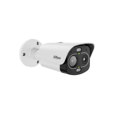 Cámara Dahua® Bullet Termal IP 4MP Híbrida Eureka Mic IP67 - DHI-TPC-BF1241-TB10F12-DW