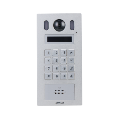 Video Portero IP Dahua® Cámara 2MP Teclado Numérico Lector Tarjeta 13.56MHz - DHI-VTO6221E-P