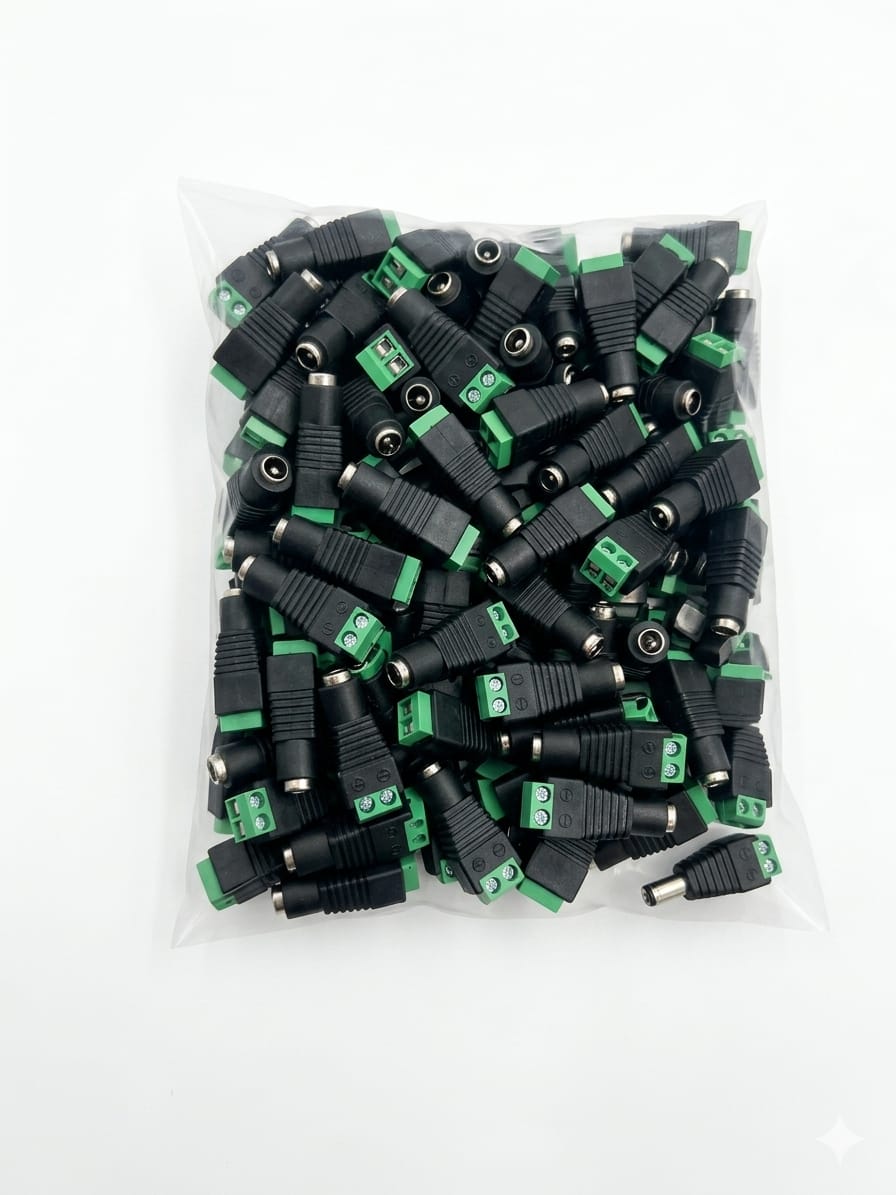 Adaptador PLUG DC Hembra 100 Unidades - DC100H