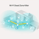 Pack 3 Router WiFi 6 Home Mesh AX1800 doble banda MU-MIMO 2 puertos 1Gb - Deco X20(3-pack)