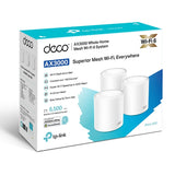 Pack 2 Router WiFi 6 Home Mesh AX3000 doble banda MU-MIMO 2x2 3 puertos 1Gb - Deco X50(2-pack)
