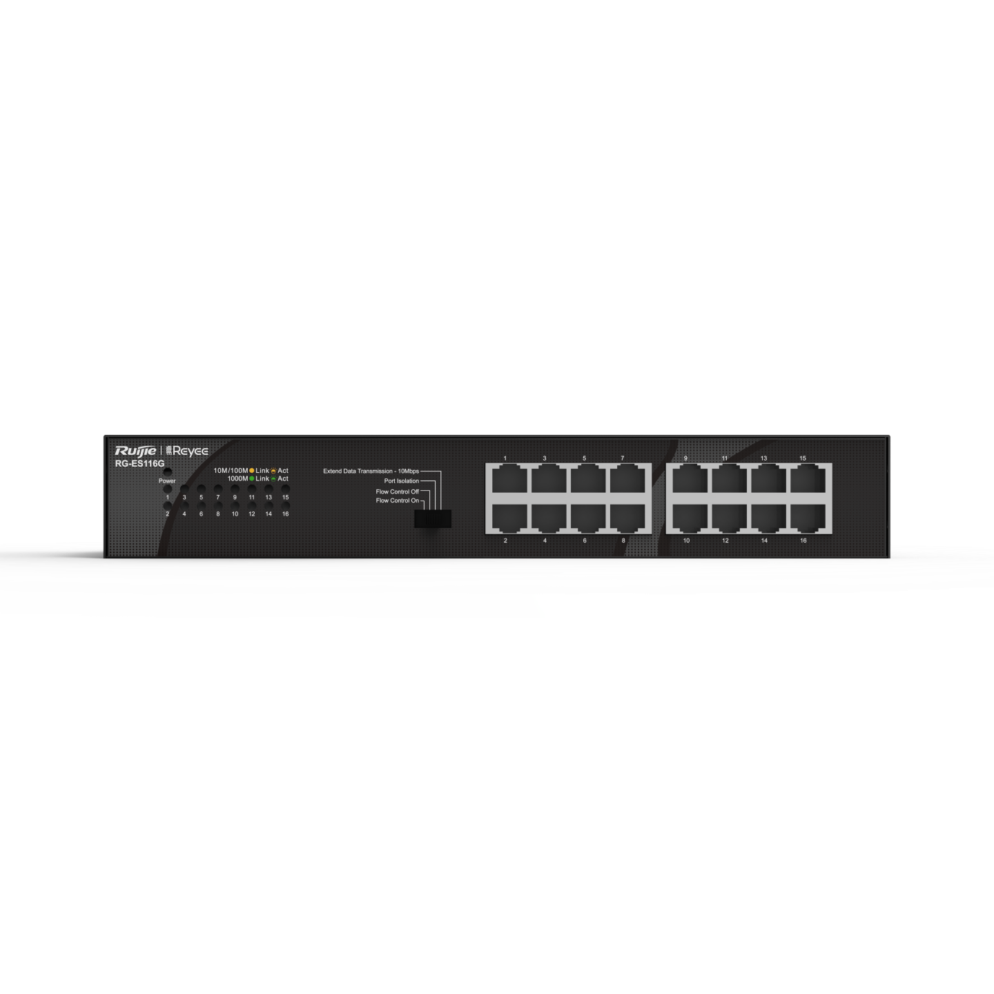 Switch no Administrable Reyee 16 Puertos 10/100/1000Mbps - RG-ES116G-L