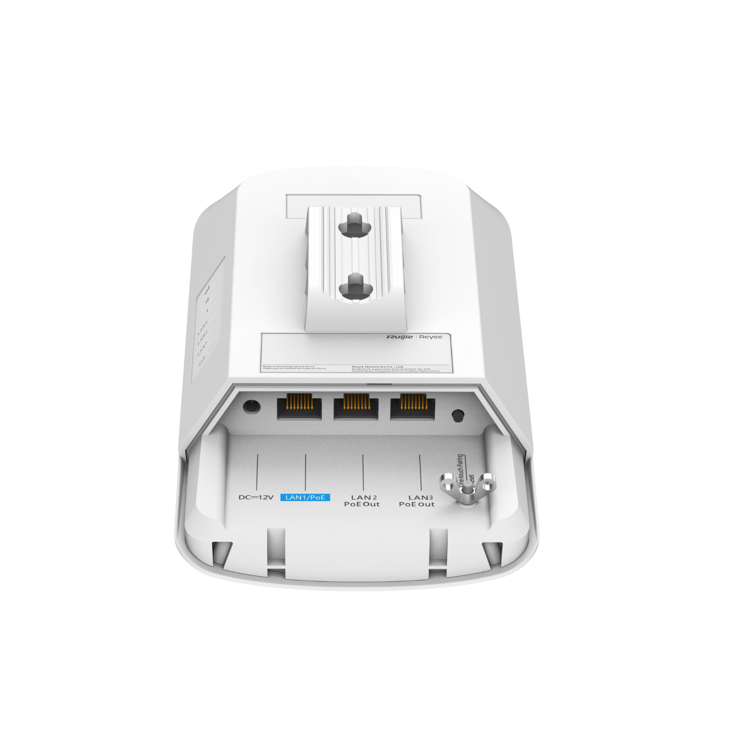 Puente Inalámbrico REYEE 3KM 5GHZ 13DBI 802.3af/at 3x10/100Mbps - RG-EST330F-P