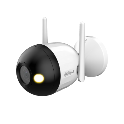 Cámara IP Bullet Dahua® 2MP 2.8mm WiFi Full Color IR30 Mic - DH-IPC-F2CN-LED-0280B