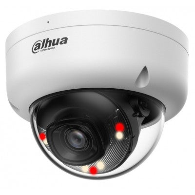 Cámara IP Domo Dahua® 2MP 2.8mm IR30 Smart Dual Light Mic Detección IP67