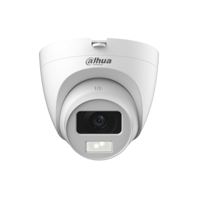 Cámara Domo HDCVI Dahua® 5MP 2.8mm Dual Light IR20 IP67 Mic. - DH-HAC-HDW1500CLQN-IL-A-0280B