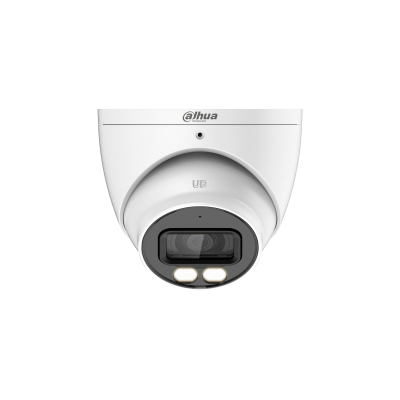 Cámara Domo HDCVI Dahua® 5MP 2.8mm IR40m DualLight Mic IP67 Metálica - DH-HAC-HDW1500TN-IL-A-0280B-S2