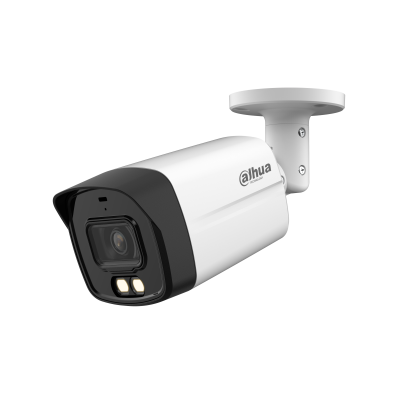 Cámara Bullet HDCVI Dahua® 2MP 2.8mm IR40 Smart Dual Light Mic IP67 - DH-HAC-HFW1200TLM-IL-A-0280B