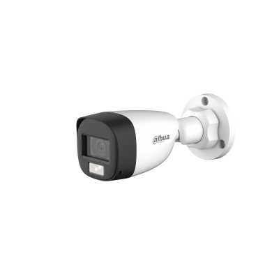 Cámara Bullet HDCVI Dahua® 2MP 2.8mm Full Color Mic IR20 IP67 Plástica - DH-HAC-HFW1209CL-A-LED