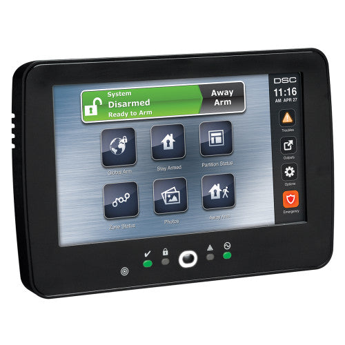Teclado de Pantalla Táctil DSC 7" Admite 248 Zonas Compatible con Panel PRO - HS2TCHPRO