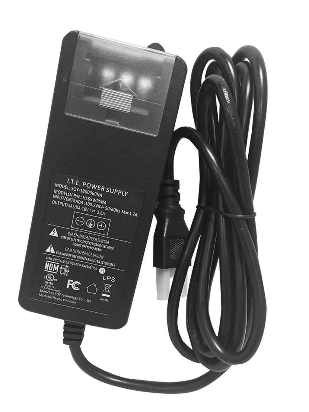 Adaptador de corriente DSC para Centrales PowerSeries PRO 65W - HS65WPS