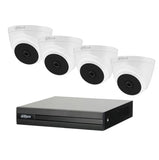 KIT Dahua® 4 Cámaras Domo 2MP+XVR1B04-I-1T/4-T1A21N-0360B