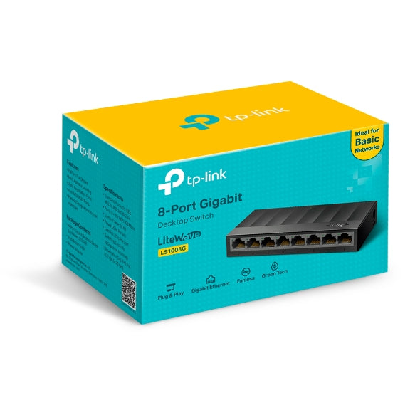 Switch de Escritorio TP-Link 8 Puertos 10/100/1000Mbps