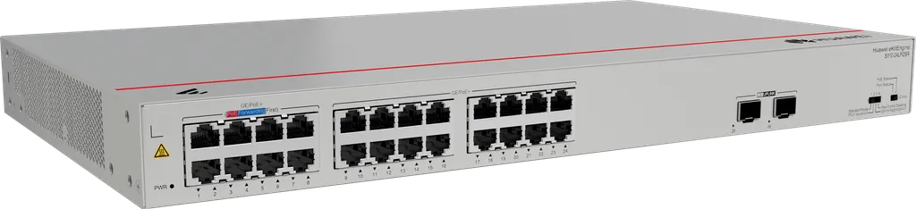 Switch Huawei eKit 24 puertos PoE+ 10/100/1000Base-T 2 Puertos 1GE SFP - S110-24LP2SR