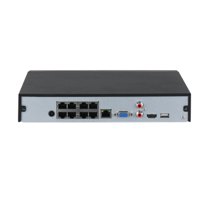 Grabador NVR Dahua® 16CH 8 Puertos POE 1HDD - DHI-NVR4116HS-8P-4KS3