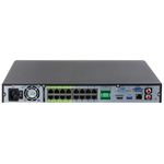 Grabador NVR Dahua® 16CH 4K 512mbps 2HDD + 16PoE Rec. Facial IVS - NVR5216-16P-XI
