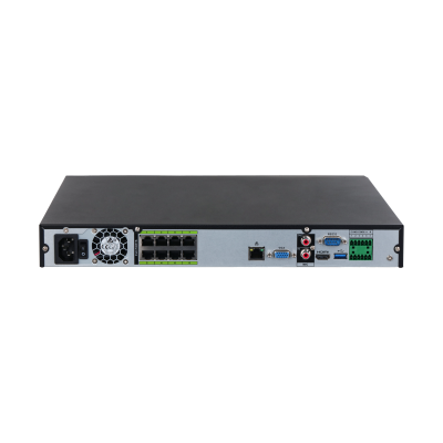 Grabador NVR Dahua® 16CH 2HDD 1U 8 Puertos PoE IA - DHI-NVR5216-8P-EI