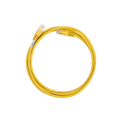 Cable Patch Cord Dahua® Cat6 2 Metros 24AWG Amarillo - DH-PFM972-6U-2-S