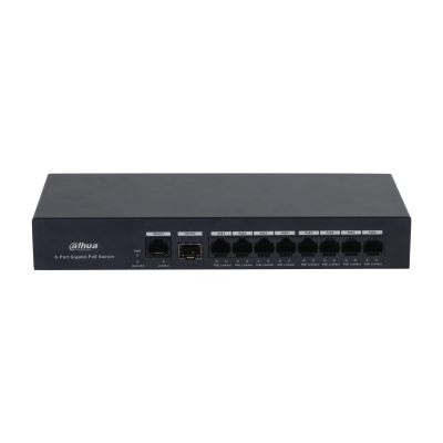 Switch Dahua® 8 Puertos Poe 2 Up-Link Giga ethernet - DH-PFS3110-8GT-65