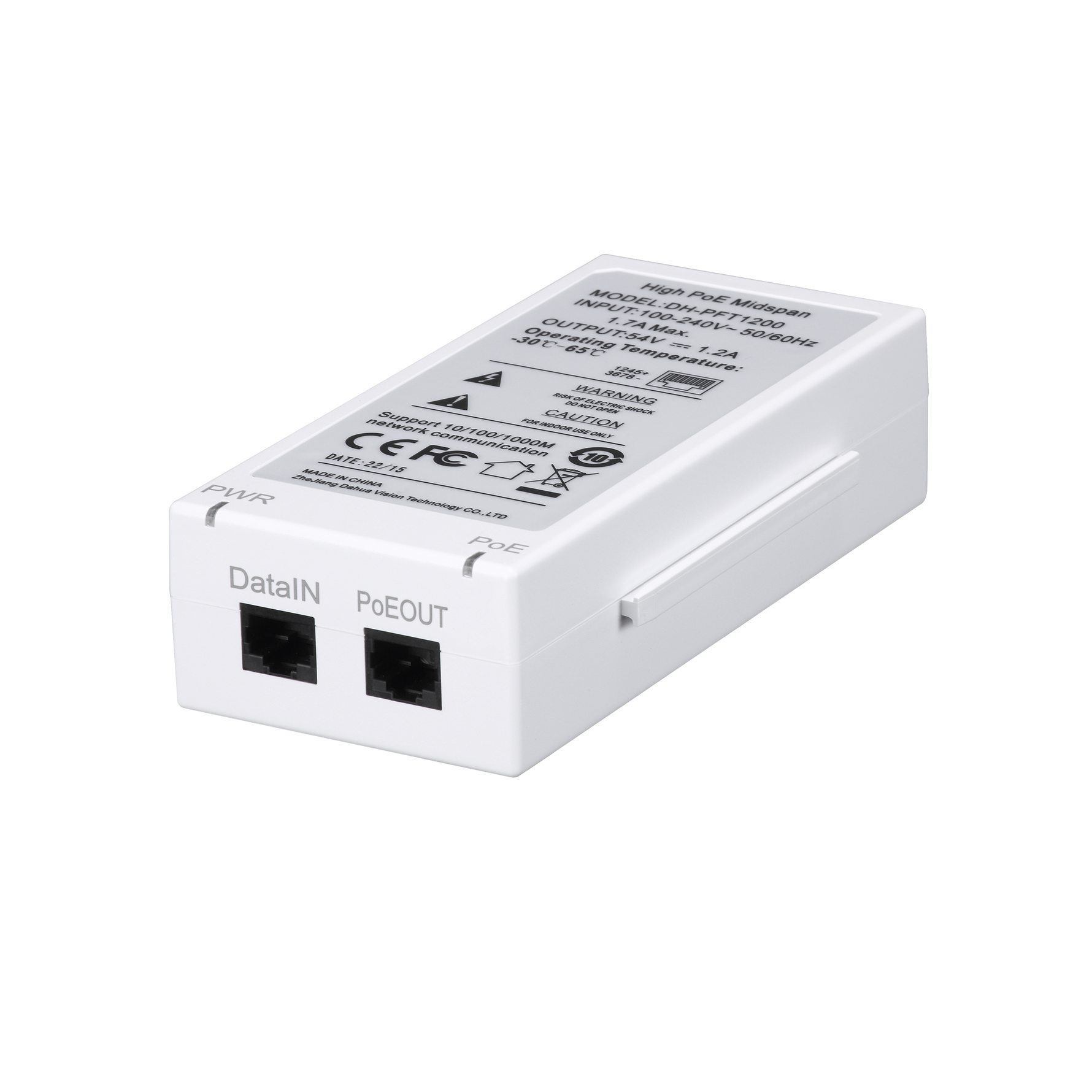 Extensor High POE Dahua® 60 Watts - DH-PFT1200